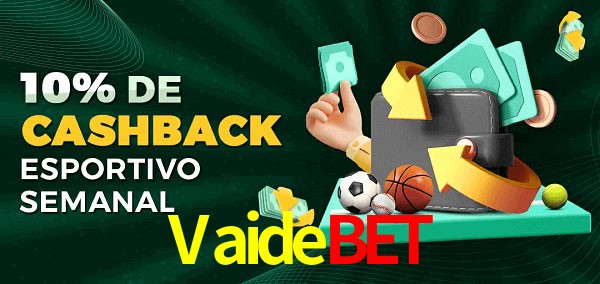 10% de bônus de cashback na Vaidebet